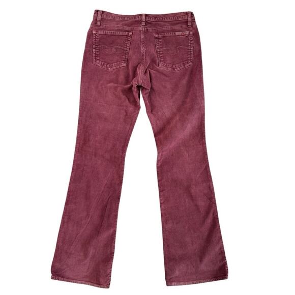 VTG Blue Cult corduroy pants Women's Sz 30 30x33 Mauve low rise bootcut Y2K USA - Picture 14 of 16